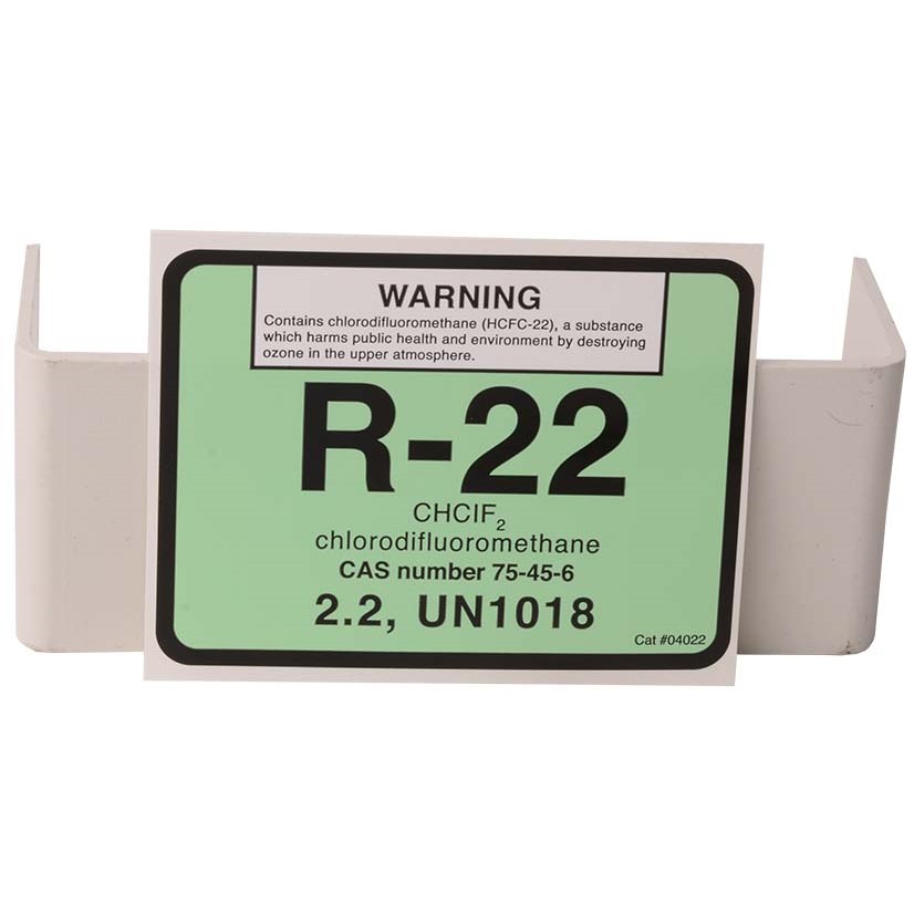 Pack of 10 R22 chlorodifluoromethane Refrigerant Label # 04022 R-22 