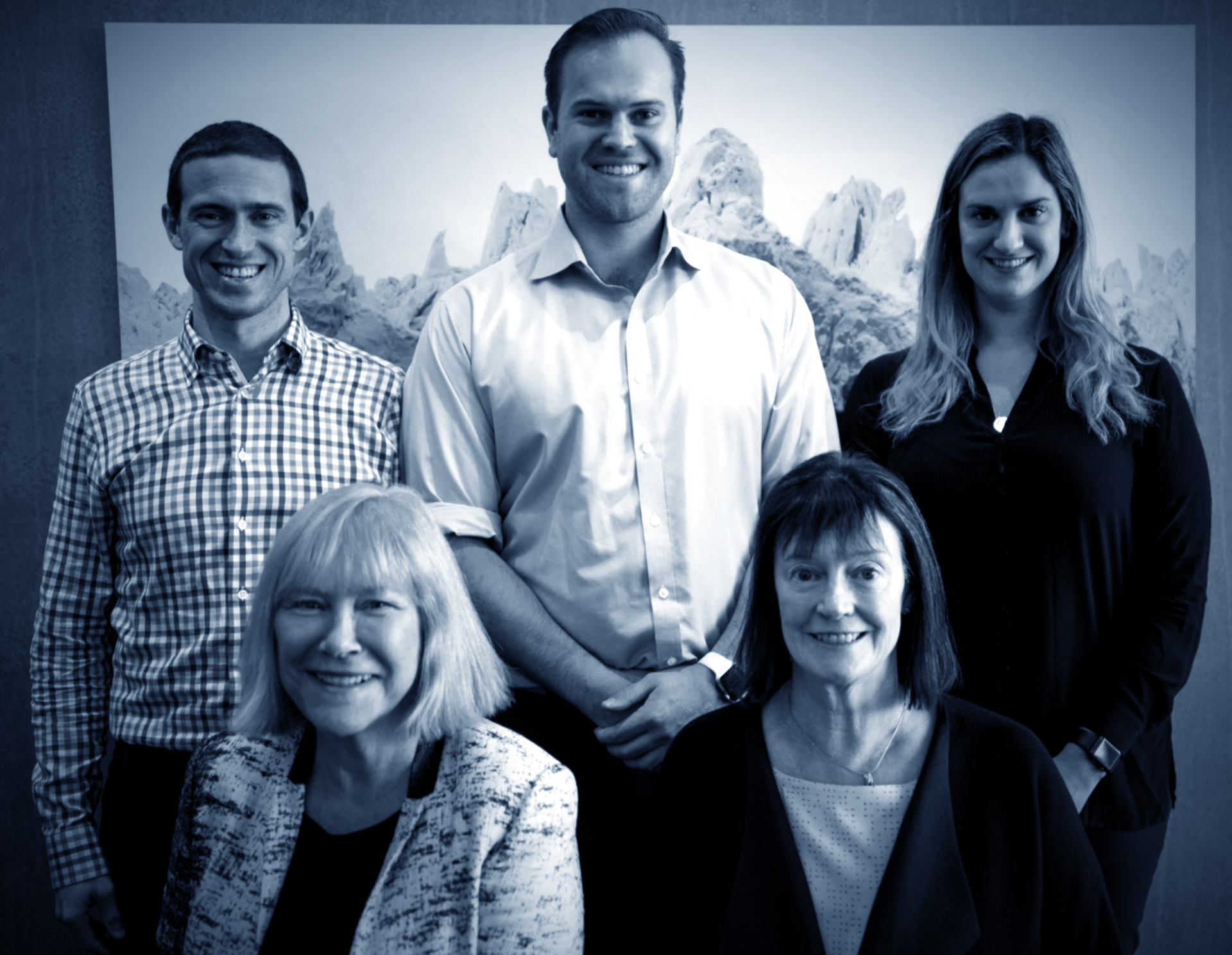 Alex Gibbs, Alison Hamilton, Andrew Hamilton, Linda Gibbs, Jennifer Gibbs in 2020