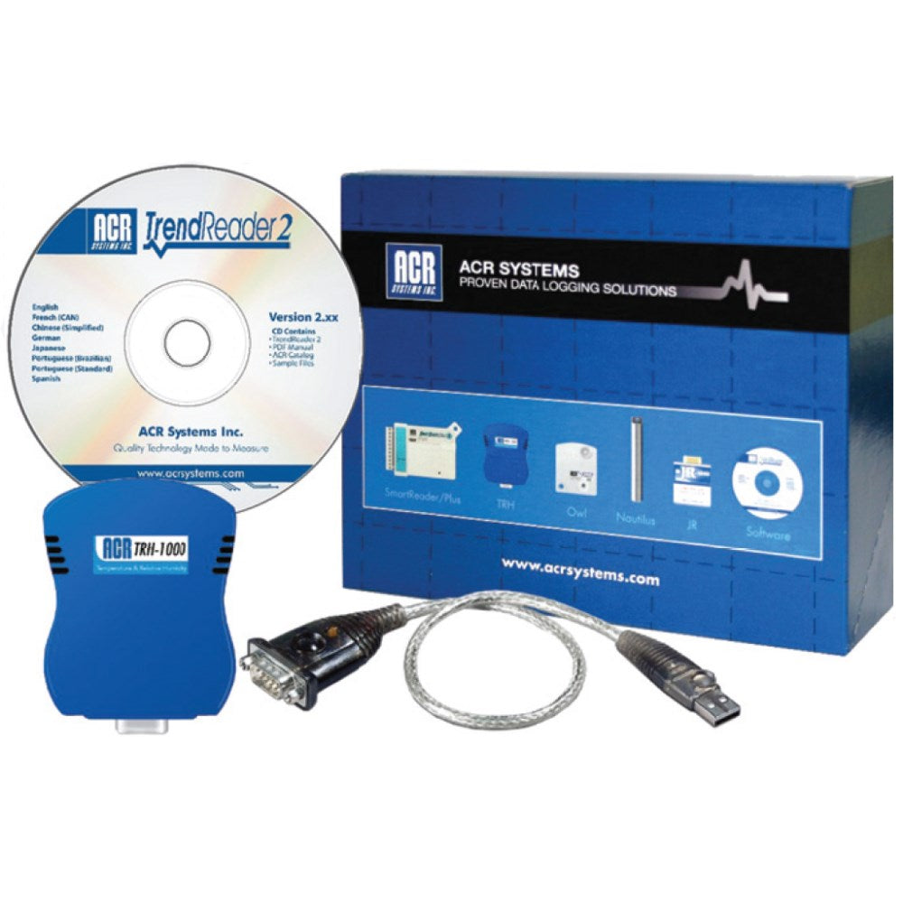 ACR TRH-1000 Dual Channel Temperature and Humidity Data Logger Starter ...