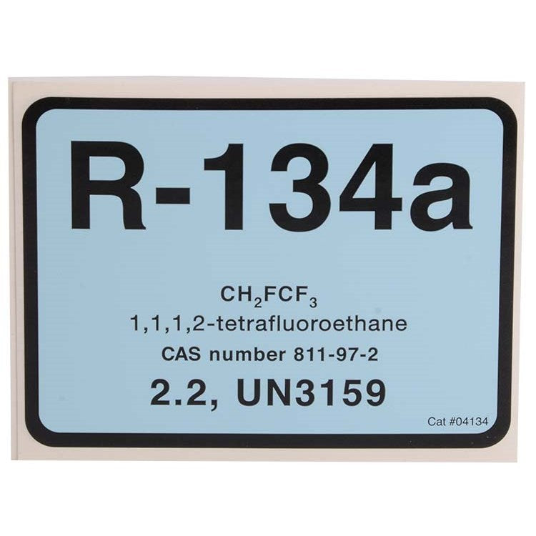 Diversitech R134A Refrigerant Identification Label | Pack of 10
