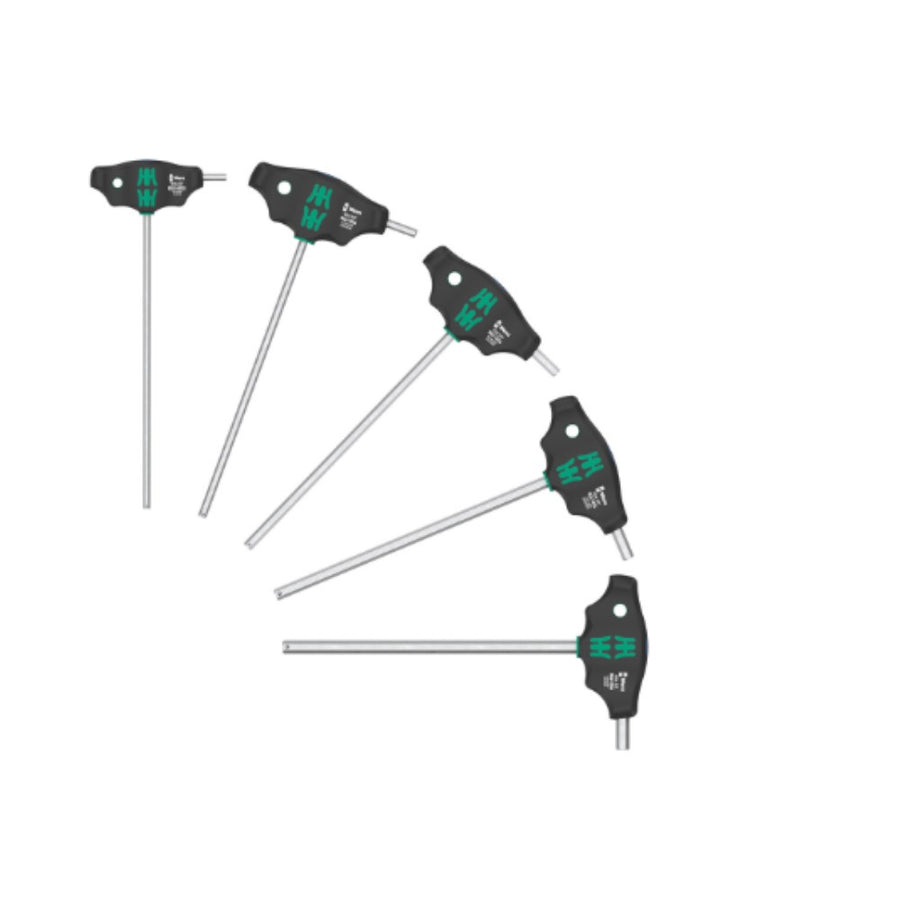 Wera 454/5 HF SHK Set 1 Screwdriver set T-handle screwdriver Hex-Plus with holding function, 5 pieces