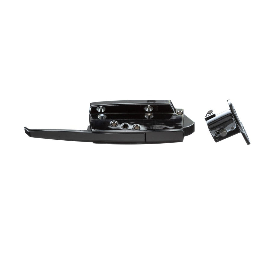 Keil Polished Chrome Walk-In Cooler Door Safety Latch and Strike with 1/8" to 3/8" Offset