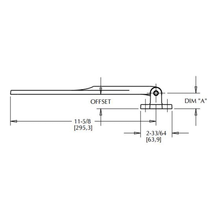 Kason 1055 Series Polished Chrome Heavy Duty Right Hand Hinge with 1-3 ...