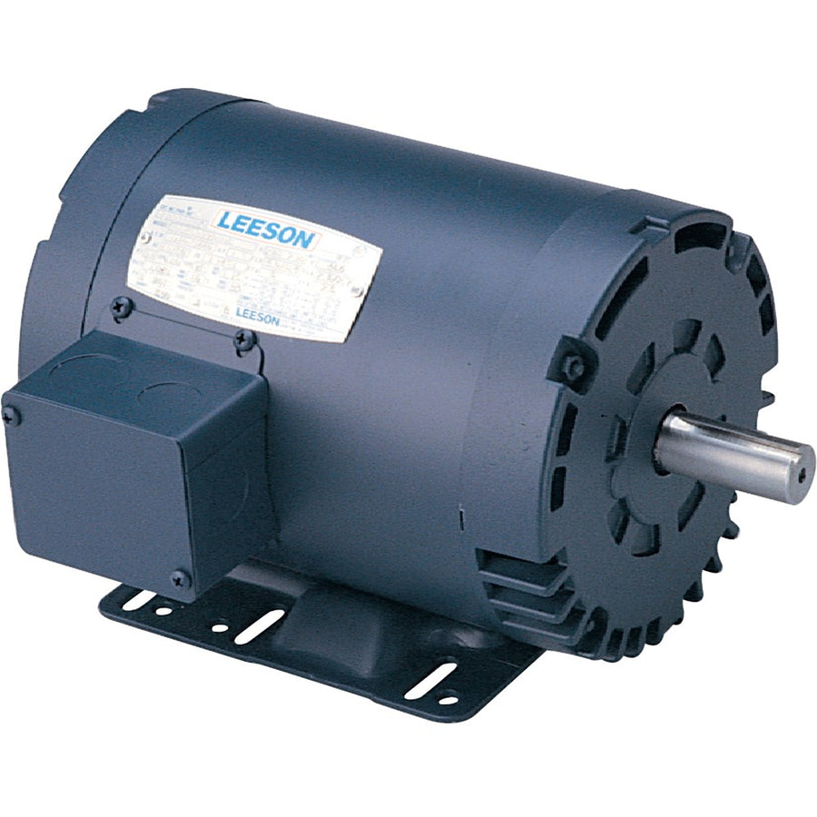 Leeson 1-1/2 HP Compressor Duty AC Motor | 208-230/460/3 | 1750 RPM | REV