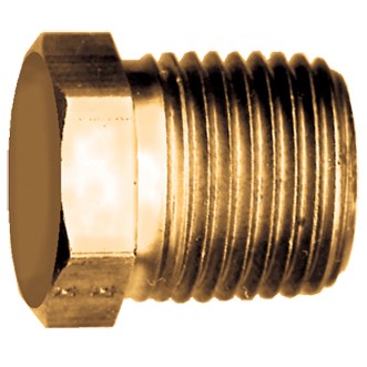 3/4" MPT Brass Hex Head Male Plug