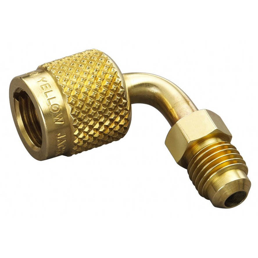 Yellow Jacket 90 Degree 5/16" Female X 1/4" Male Flare Quick Coupler