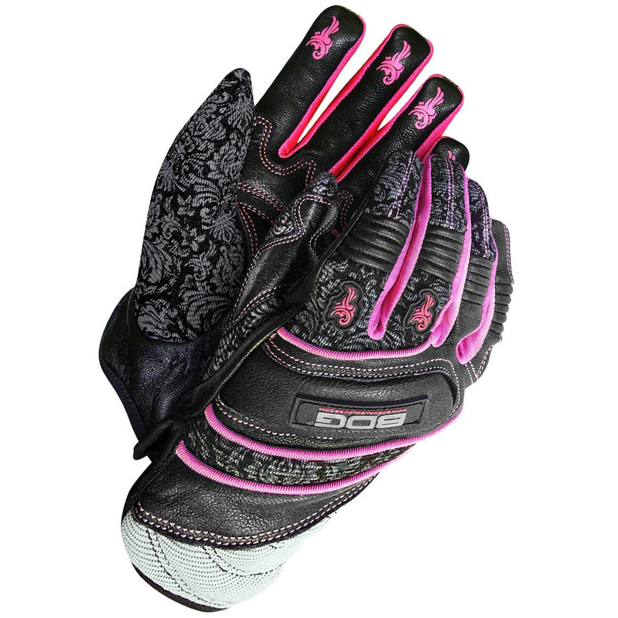 Bob Dale Synthetic Leather Ladies Power Impact Performance Glove | Black | Medium