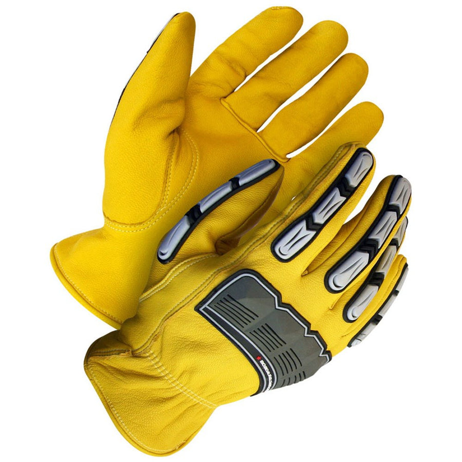 Bob Dale Grain Goatskin Back Hand Protection Driver Glove | Yellow | Medium