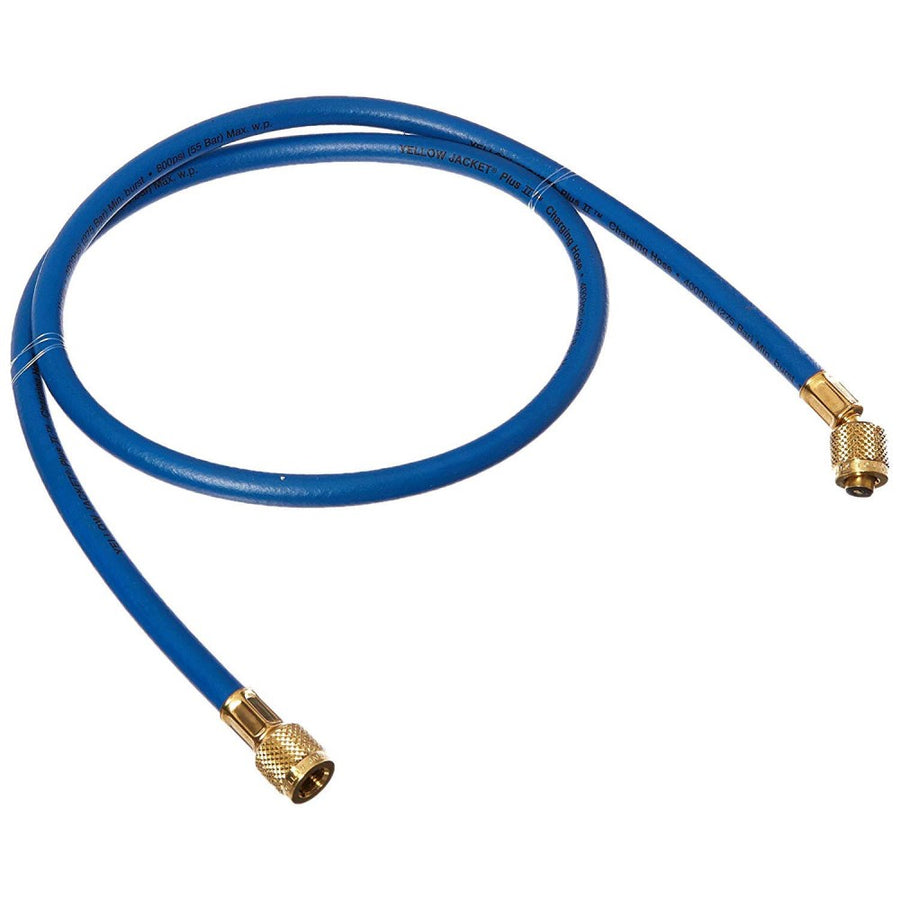 Yellow Jacket 1/4" X 48" Blue PLUS II Charging Hose