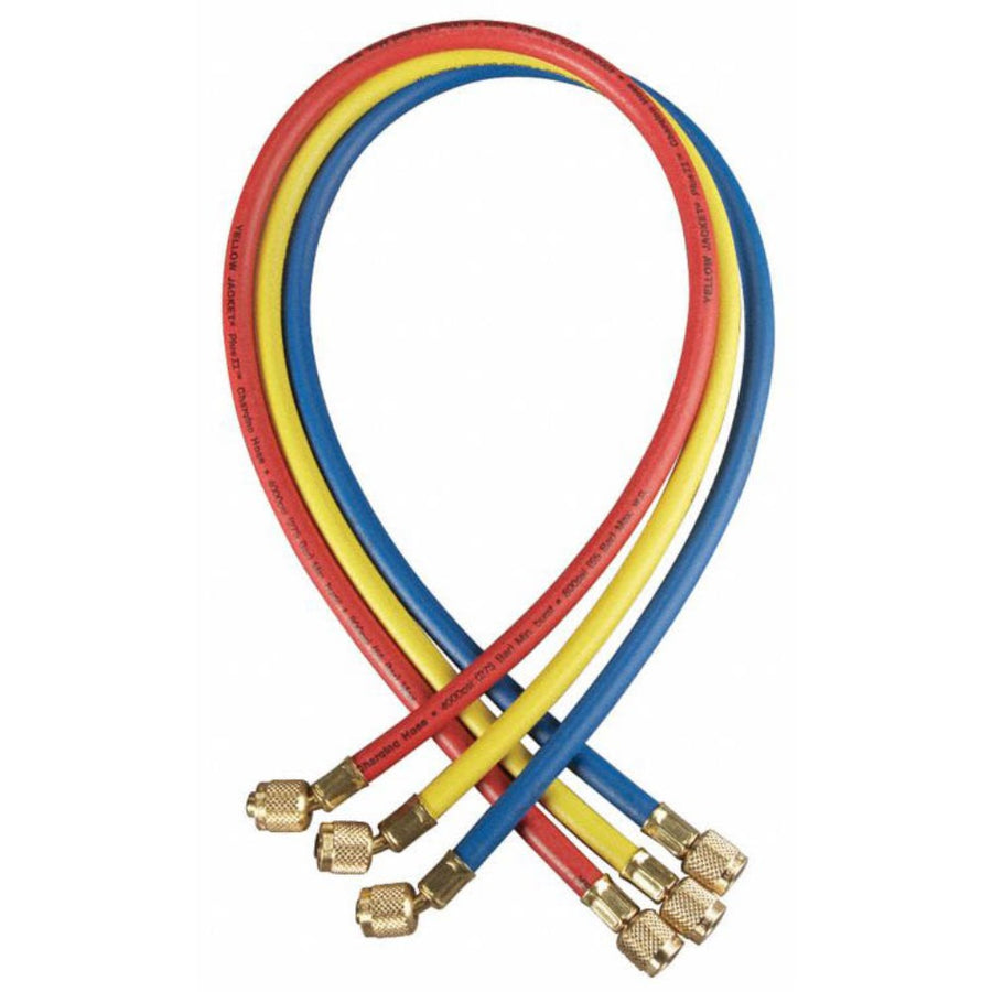 Yellow Jacket 1/4" X 72" PLUS II Charging Hose Set | 3 Pack