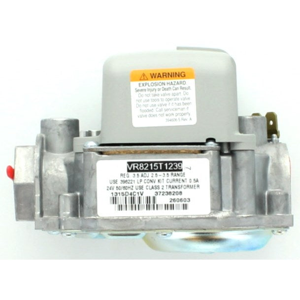 Reznor Single Stage Natural Gas Valve | 1/2" X 1/2" | 24 VAC
