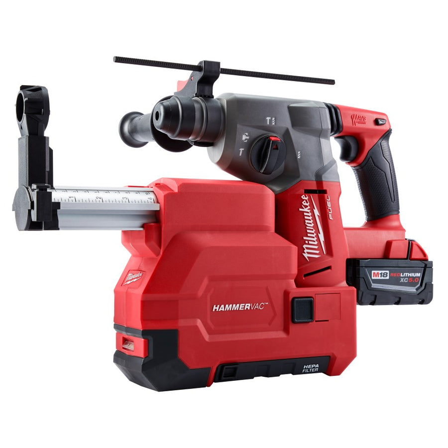 Milwaukee M18 Fuel 1" SDS Plus Rotary Hammer with Dust Extractor Kit | 18V