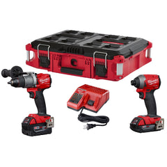 Milwaukee M18 Fuel 1/2" Hammer Drill/Driver and 1/4" Hex Impact Driver Kit | 18V