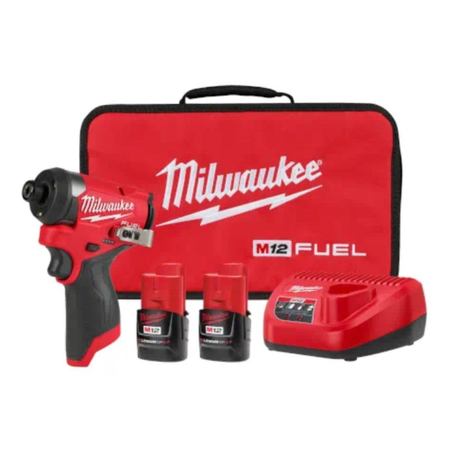 Milwaukee M12 Fuel 1/4" Impact Driver Kit