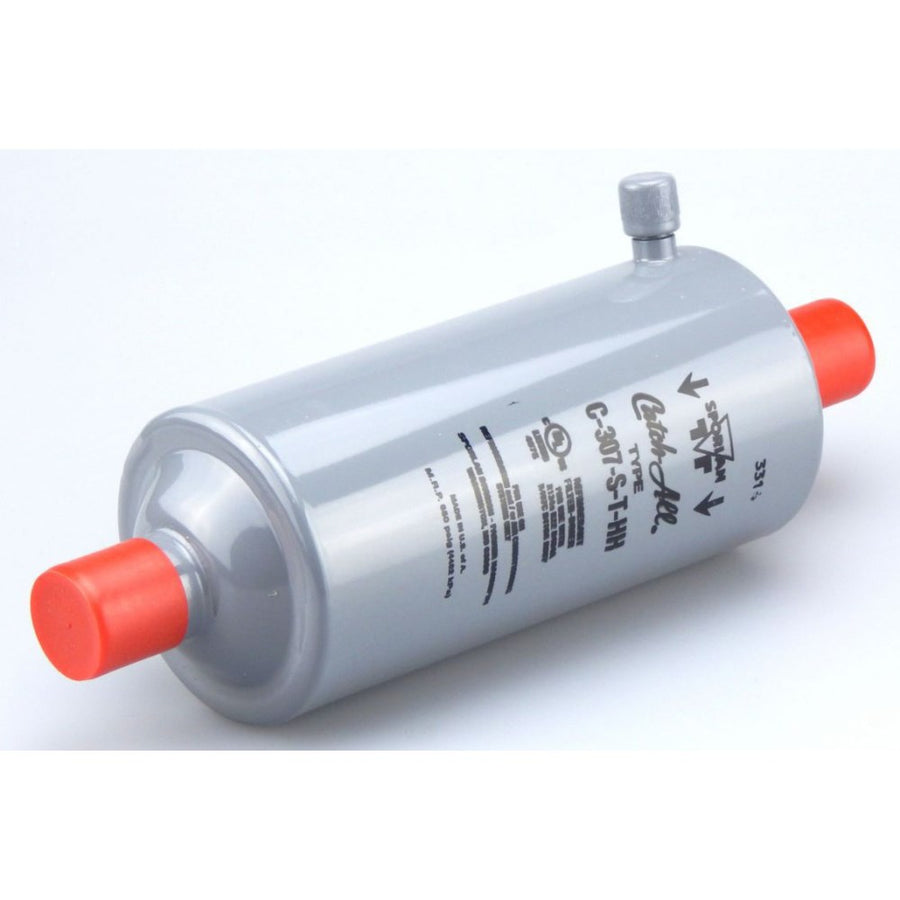 Sporlan Catch-All 7/8" ODF Solder Suction Line Sealed Filter Drier with Pressure Tap