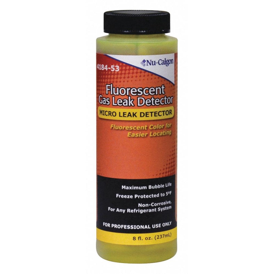 Nu-Calgon Fluorescent Gas Leak Detector | Yellow | 8 oz. Bottle with Dauber