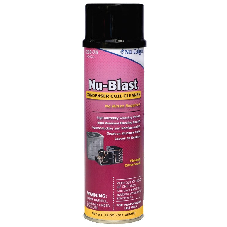 Nu-Calgon Nu-Blast Condenser Coil Cleaner Aerosol | 18 oz. Can