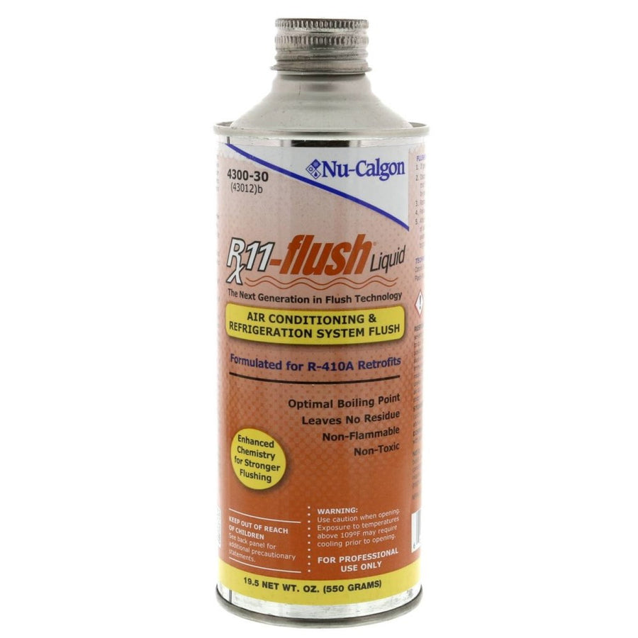 Nu-Calgon Rx11 Flush Liquid | Flushes 3-4 Tons | 19.5 fl. oz. Can