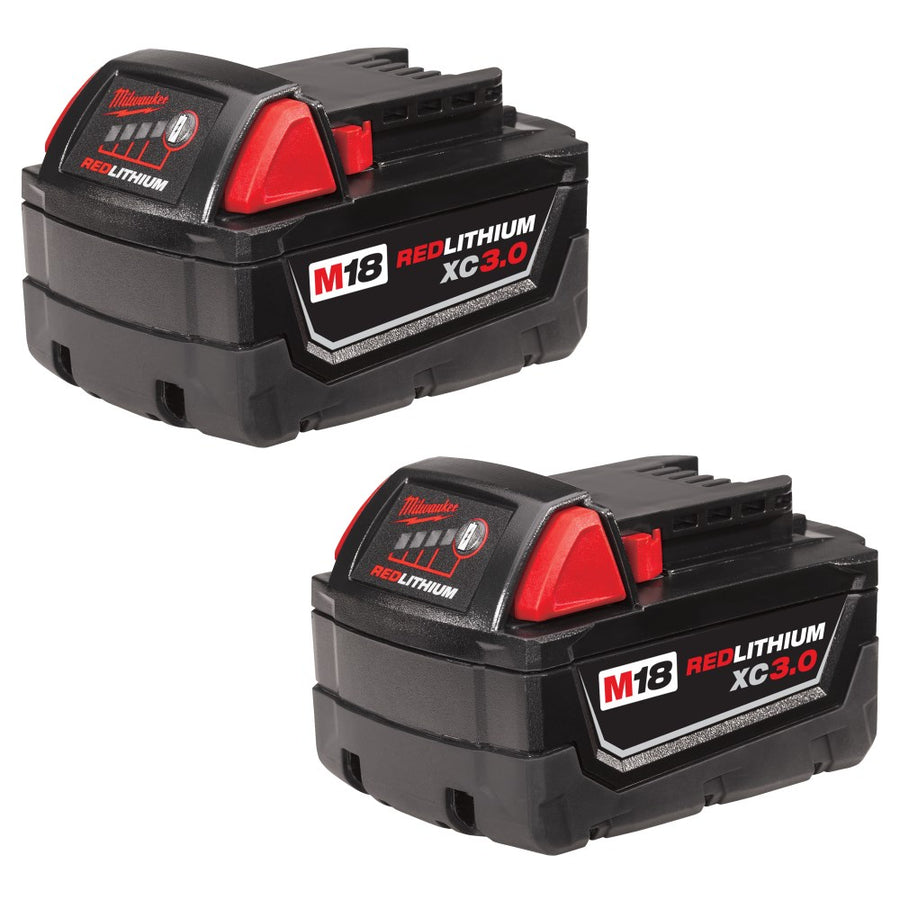 Milwaukee M18 REDLITHIUM XC3.0 Extended Capacity Battery | 18V | 2 Pack