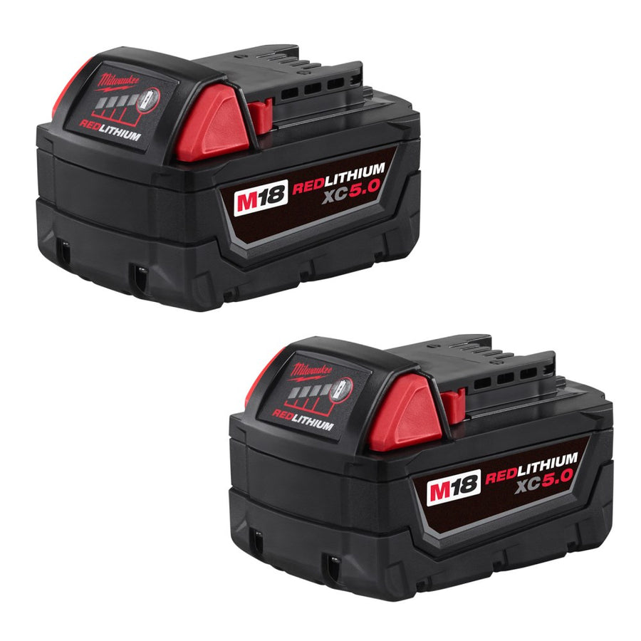 Milwaukee M18 REDLITHIUM XC5.0 Extended Capacity Battery | 18V | 2 Pack