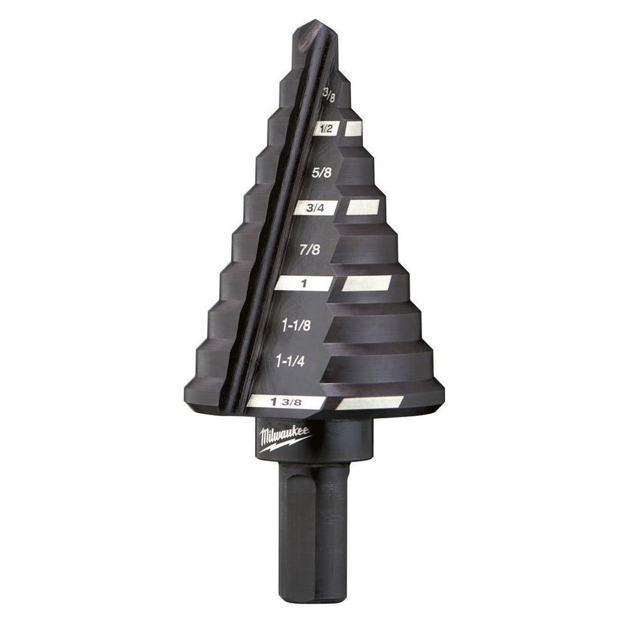 Milwaukee 1/4" to 1-3/8" Dual-Flute Step Drill Bit