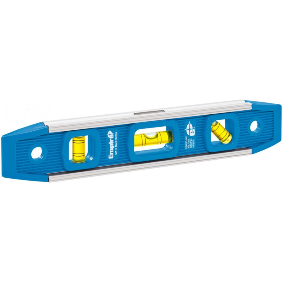 Empire 9" Magnetic Torpedo Level | Aluminum Frame | 3 Vials