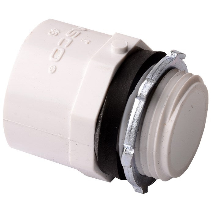 PVC X 3/4" Slip White Drain Pan Fitting