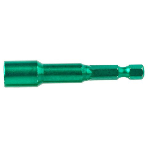 BOSS 5/16" X 2.5 Green Colour Coded Magnetic Nut Driver Bit