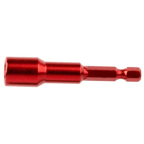 BOSS 3/8" X 2.5" Red Colour Coded Magnetic Nut Driver Bit