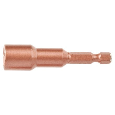 BOSS 7/16" X 2.5" Brass Colour Coded Deep Hole Magnetic Nut Driver Bit