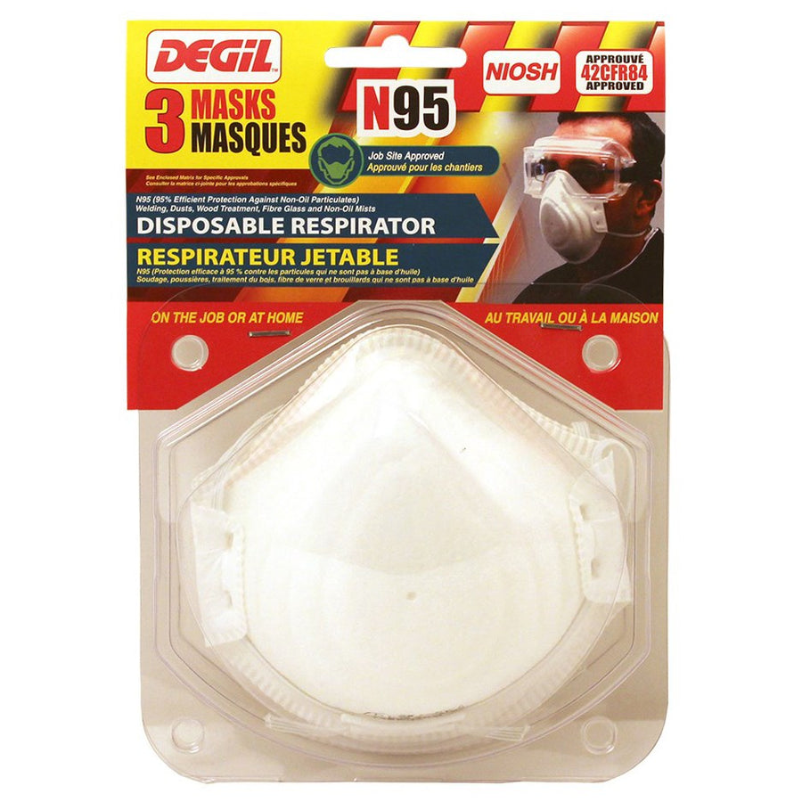 Degil Odyssey N95 Disposable Respirator | 3 Masks Per Package