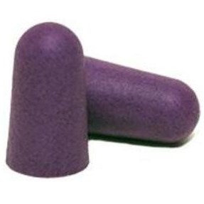 Degil Deplug Bullet Shaped Disposable Ear Plugs | Uncorded | Purple | NRR 32 dB