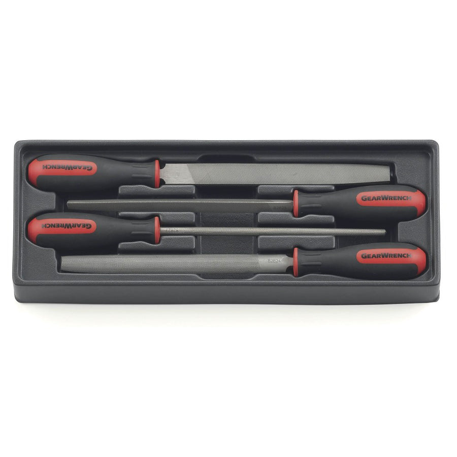 Gearwrench Bastard File Set | 4 Piece | 8" Length