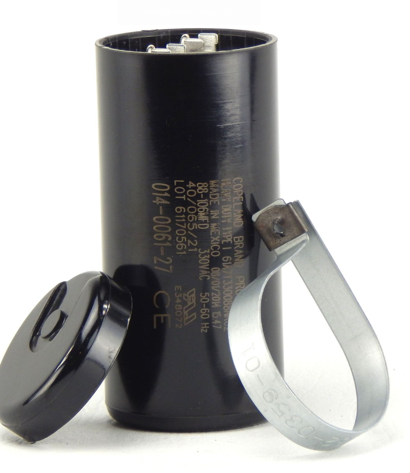Copeland Start Capacitor |330V | 88-106 MFD