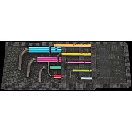 Wera 950/9 Hex-Plus Multicolour L-Key Set | Imperial | 9 Piece