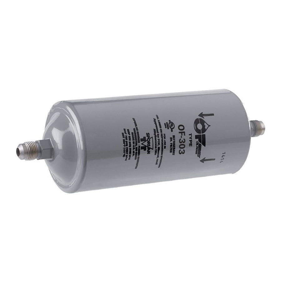 Sporlan Oil Filter | 3/8" SAE | 9.69" Length | 3" Shell Diameter