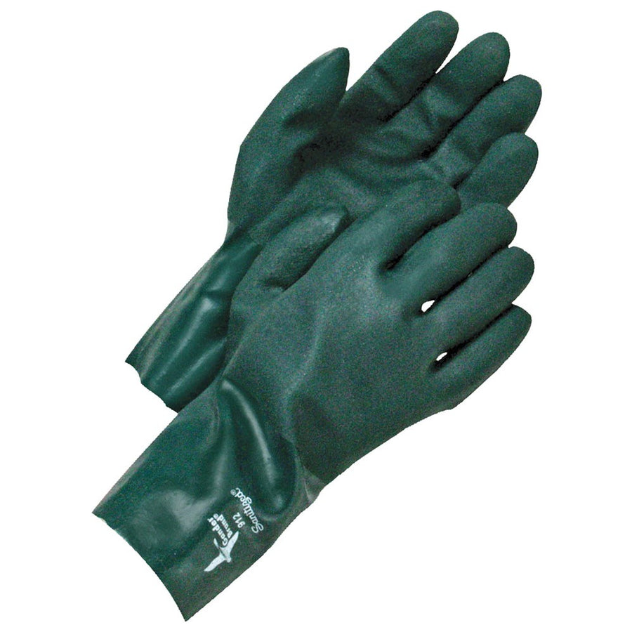Gander PVC Coated Double Dipped Gauntlet Glove | Green | Large