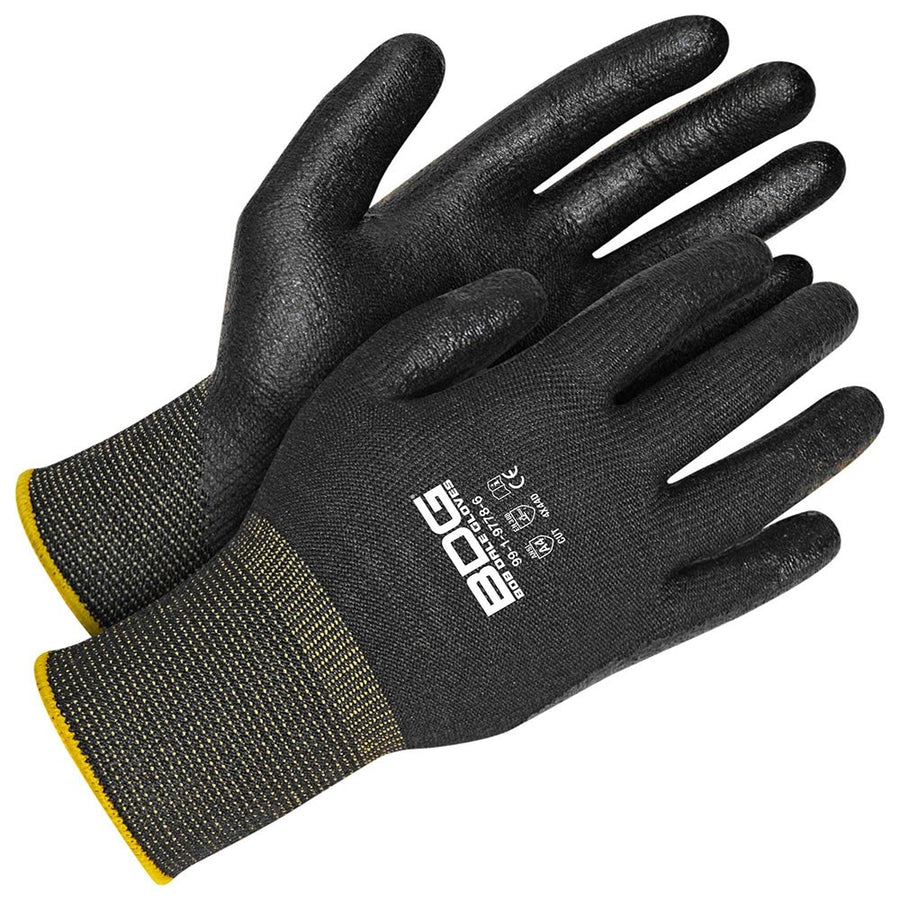 Bob Dale Touch Tech Seamless Knit Cut Resistant Glove | Black | 10 (X-Large)