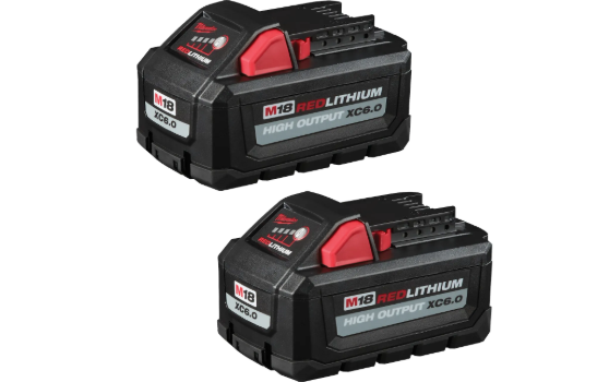 Milwaukee M18 R/L H/O 6.0 AC Battery 2Pk