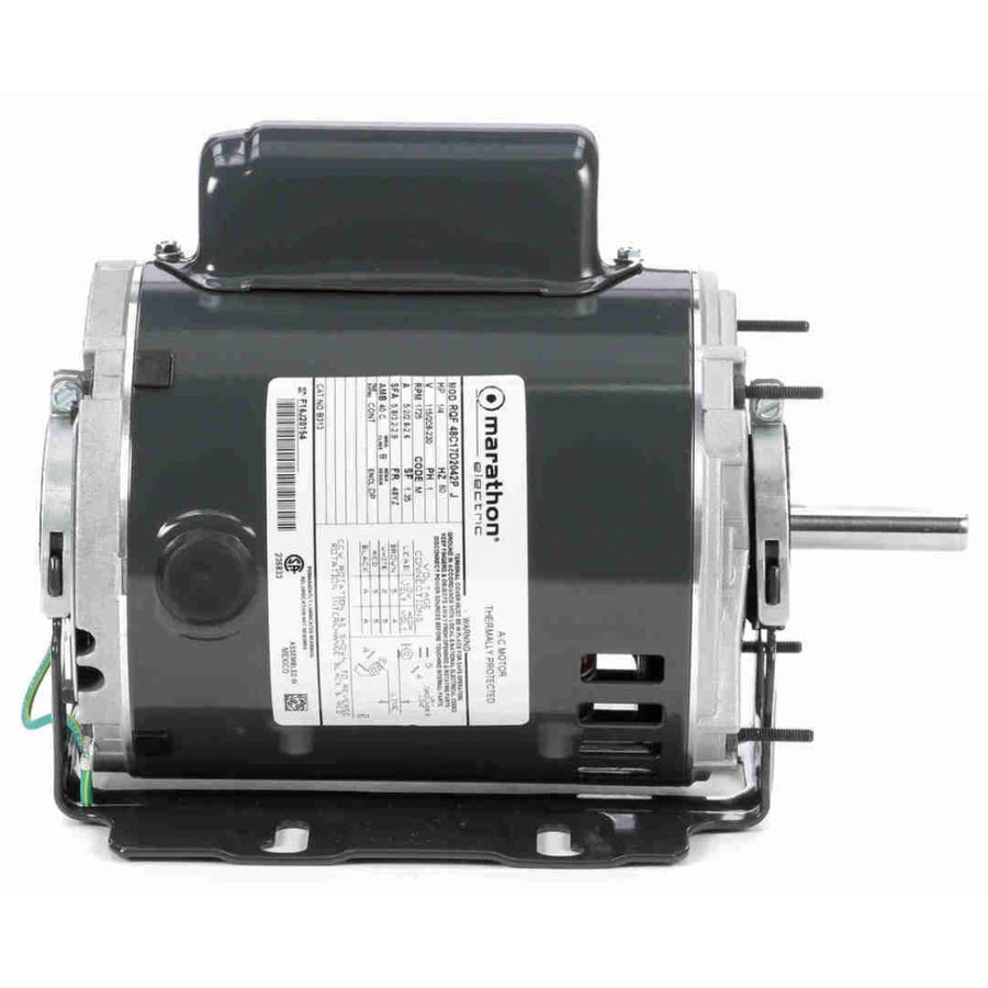 Marathon 1/4 HP Capacitor Start Fan and Blower Motor | 115/208-230/1 | 1725 RPM | REV