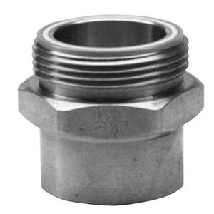 Rotalock Brass Straight Adapter with Teflon Seal | 5/8" Sweat X 1"-14 Male Thread