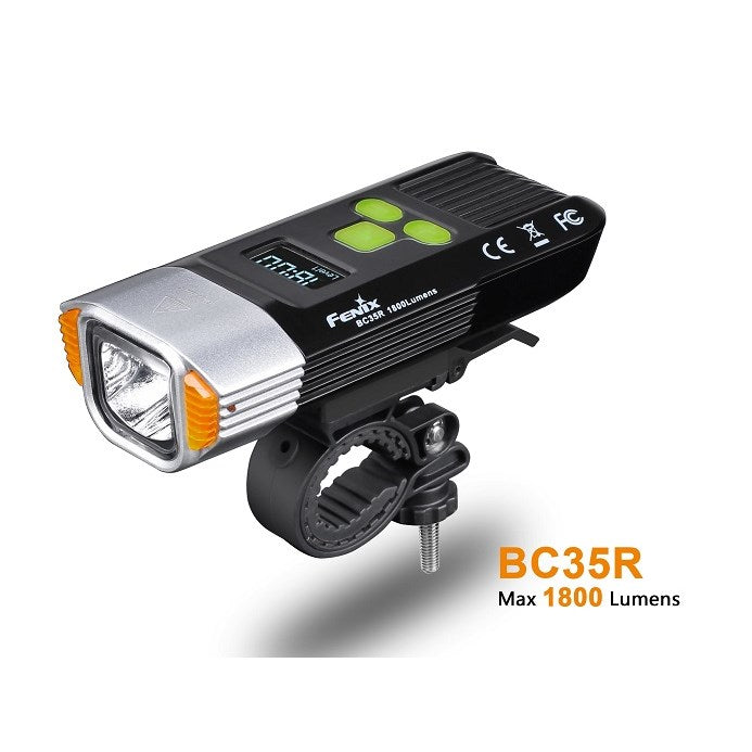 Fenix USB Rechargeable Bike Light with OLED Display | 6 Modes | 1800 Max. Lumens