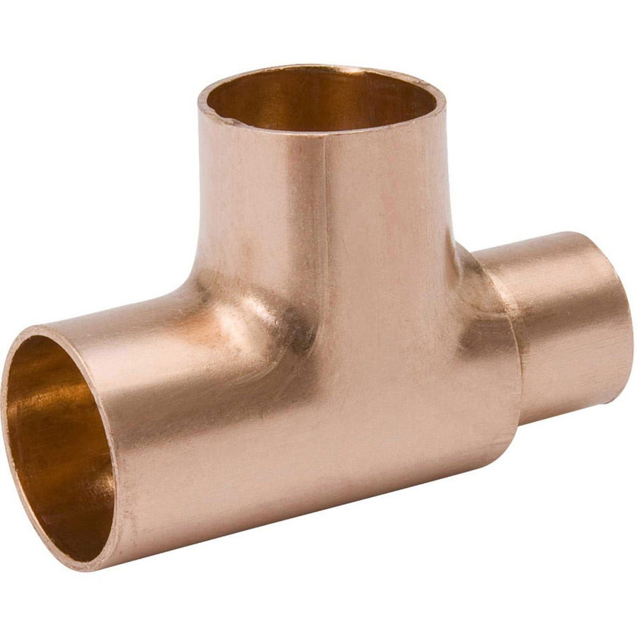 1-1/8" X 5/8" X 1-1/8" Copper Reducing Tee | C X C X C
