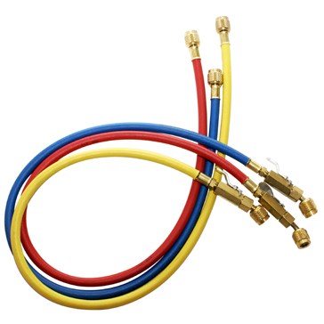 JB KOBRA 1/4" X 60" High Pressure Hose Set with Gasket Seal Ball Valve | 3 Pack