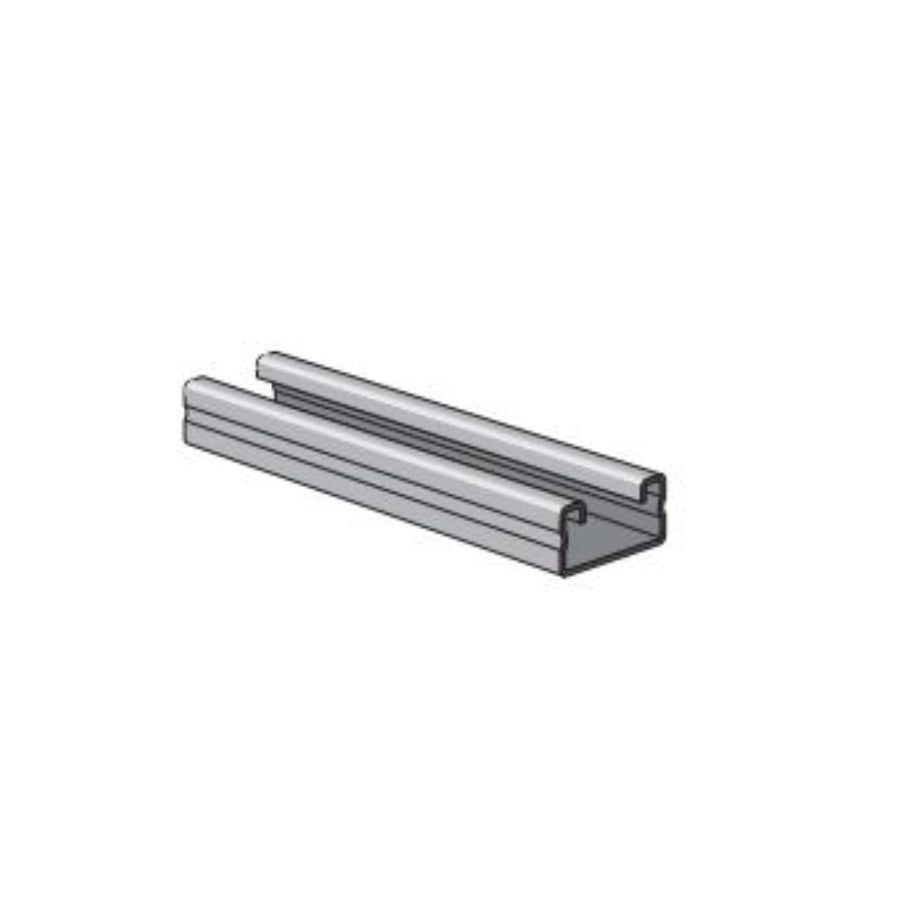 Unistrut Aluminum 1-5/8" X 13/16" X 10' Shallow Solid Channel