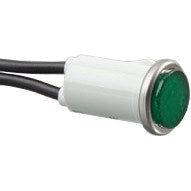 Selecta 1/2" OD Indicator Light | Green Lens | 125 VAC