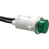 Selecta 1/2" OD Indicator Light | Green Lens | 125 VAC