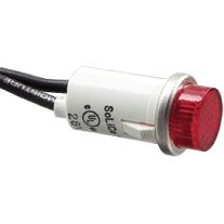 Selecta 1/2" OD Indicator Light | Red Lens | 250 VAC