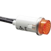 Selecta 1/2" OD Indicator Light | Amber Lens | 250 VAC