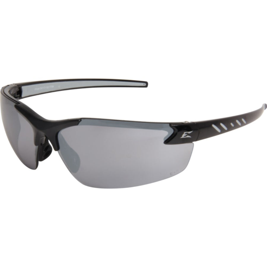 Zorge Silver Mirror Lens Black Frame Safety Glasses